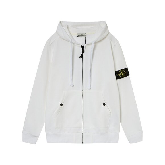 Stone Island White Hoodie - Picture 1 of 2